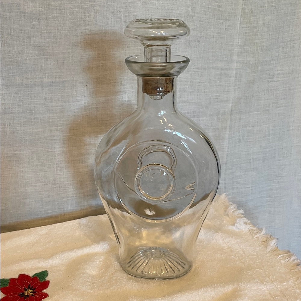 Elegant Clear Glass Decanter vintage piece